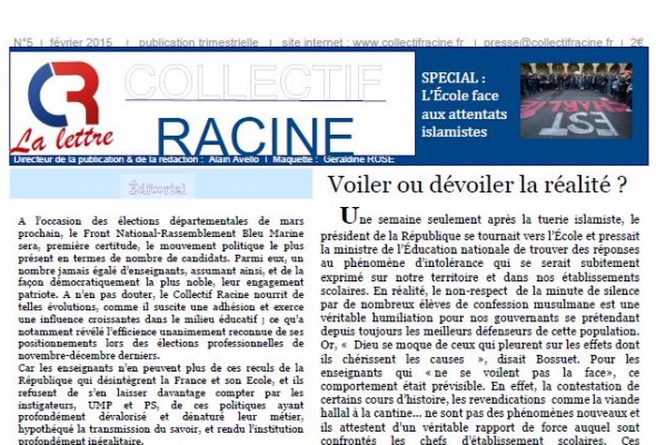 « La Lettre » du Collectif Racine (n°5 | février 2015)