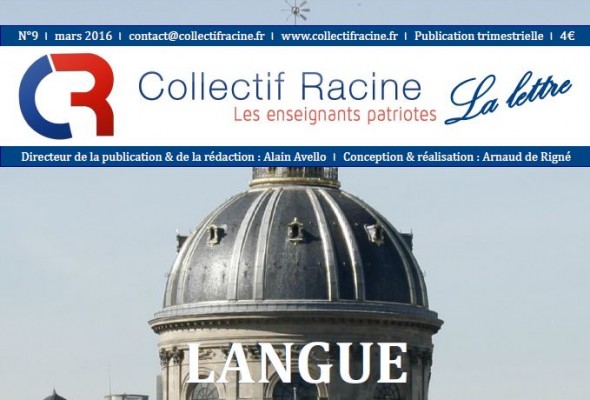 « La Lettre » du Collectif Racine (n°9 | mars 2016)