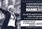 Convention présidentielle, en présence de Marine Le Pen