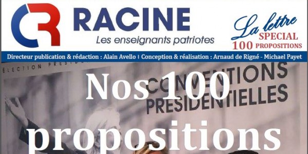 LA LETTRE DU COLLECTIF RACINE n°11 – septembre 2016