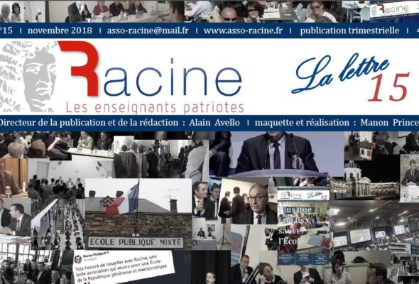 « La Lettre » de Racine (n°15 | novembre 2018) (32 pages)